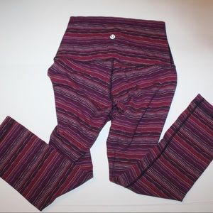 COPY - Lululemon wunder under cyber striped leggi…